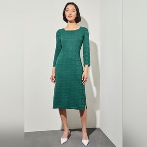 NWOT Ming Wang Sheath Dress Jewel Green 2X